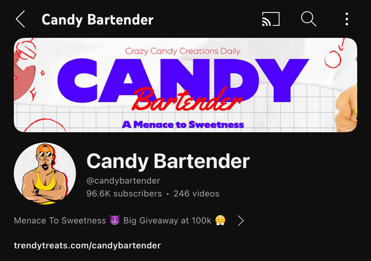 Candy Bartender YouTube