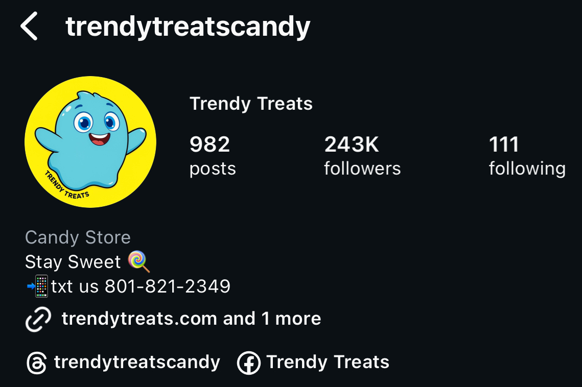 Trendy Treats Instagram